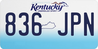 KY license plate 836JPN