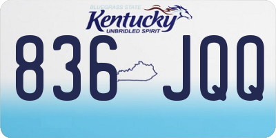 KY license plate 836JQQ