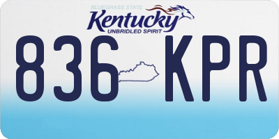 KY license plate 836KPR