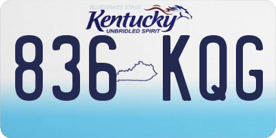 KY license plate 836KQG