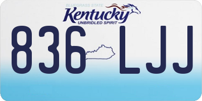 KY license plate 836LJJ
