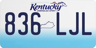 KY license plate 836LJL