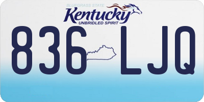 KY license plate 836LJQ