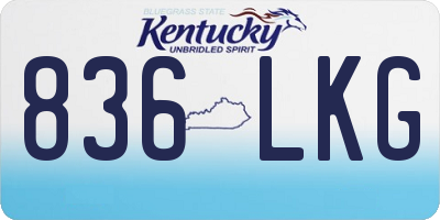 KY license plate 836LKG