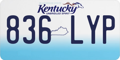 KY license plate 836LYP
