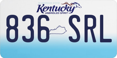 KY license plate 836SRL