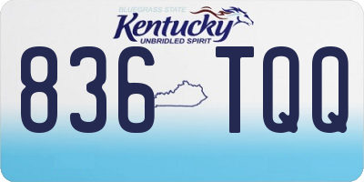 KY license plate 836TQQ