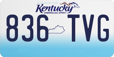 KY license plate 836TVG