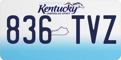 KY license plate 836TVZ