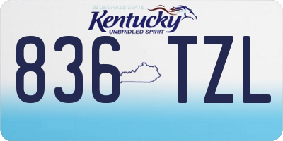 KY license plate 836TZL