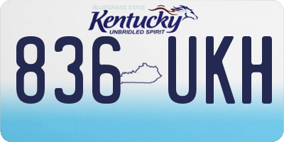 KY license plate 836UKH