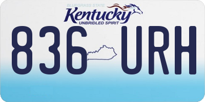 KY license plate 836URH