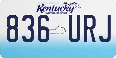 KY license plate 836URJ