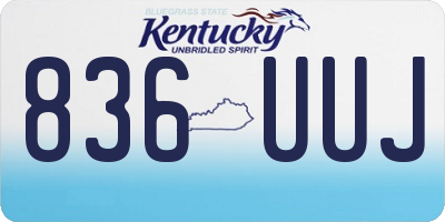 KY license plate 836UUJ