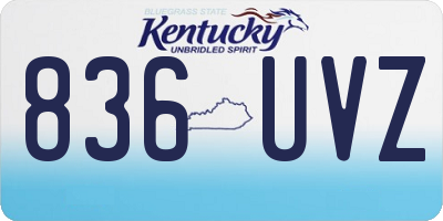 KY license plate 836UVZ
