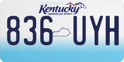 KY license plate 836UYH