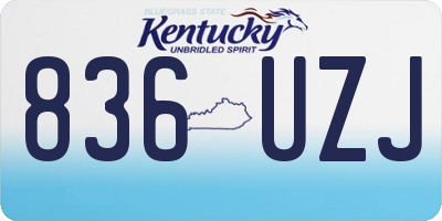 KY license plate 836UZJ