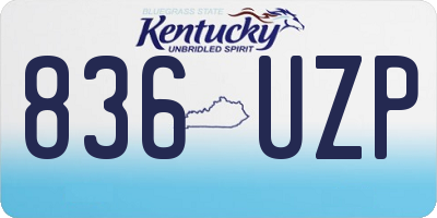 KY license plate 836UZP