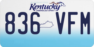 KY license plate 836VFM