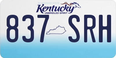 KY license plate 837SRH