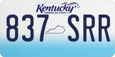 KY license plate 837SRR
