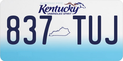 KY license plate 837TUJ