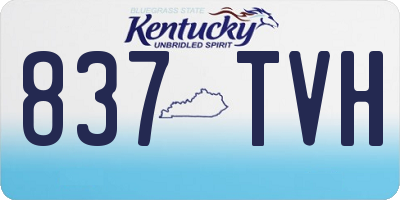 KY license plate 837TVH