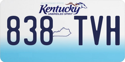 KY license plate 838TVH