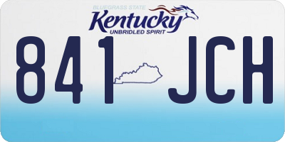 KY license plate 841JCH