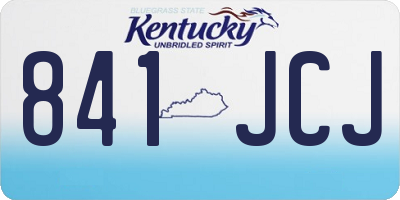 KY license plate 841JCJ