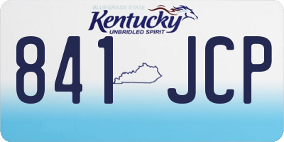 KY license plate 841JCP