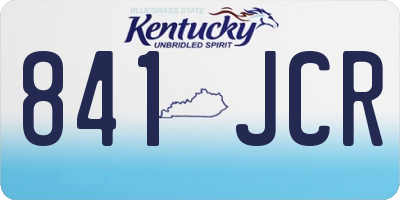 KY license plate 841JCR