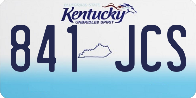 KY license plate 841JCS