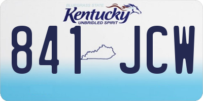 KY license plate 841JCW