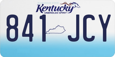 KY license plate 841JCY