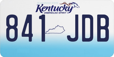 KY license plate 841JDB
