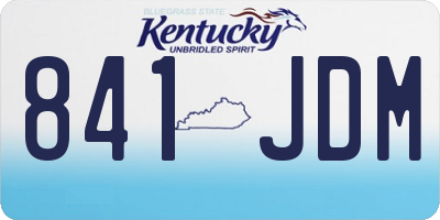 KY license plate 841JDM