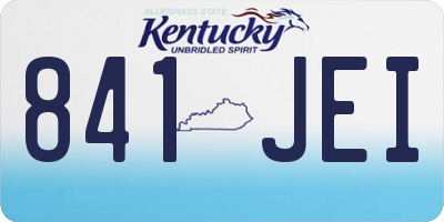 KY license plate 841JEI