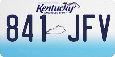 KY license plate 841JFV