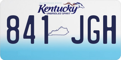 KY license plate 841JGH