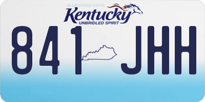 KY license plate 841JHH