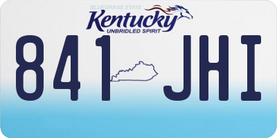 KY license plate 841JHI
