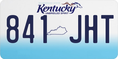 KY license plate 841JHT