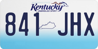 KY license plate 841JHX