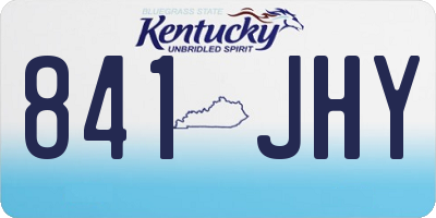 KY license plate 841JHY