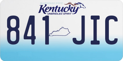 KY license plate 841JIC