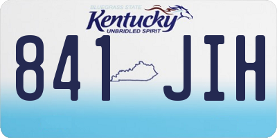 KY license plate 841JIH