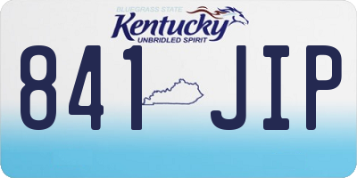 KY license plate 841JIP