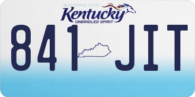 KY license plate 841JIT