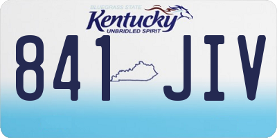 KY license plate 841JIV